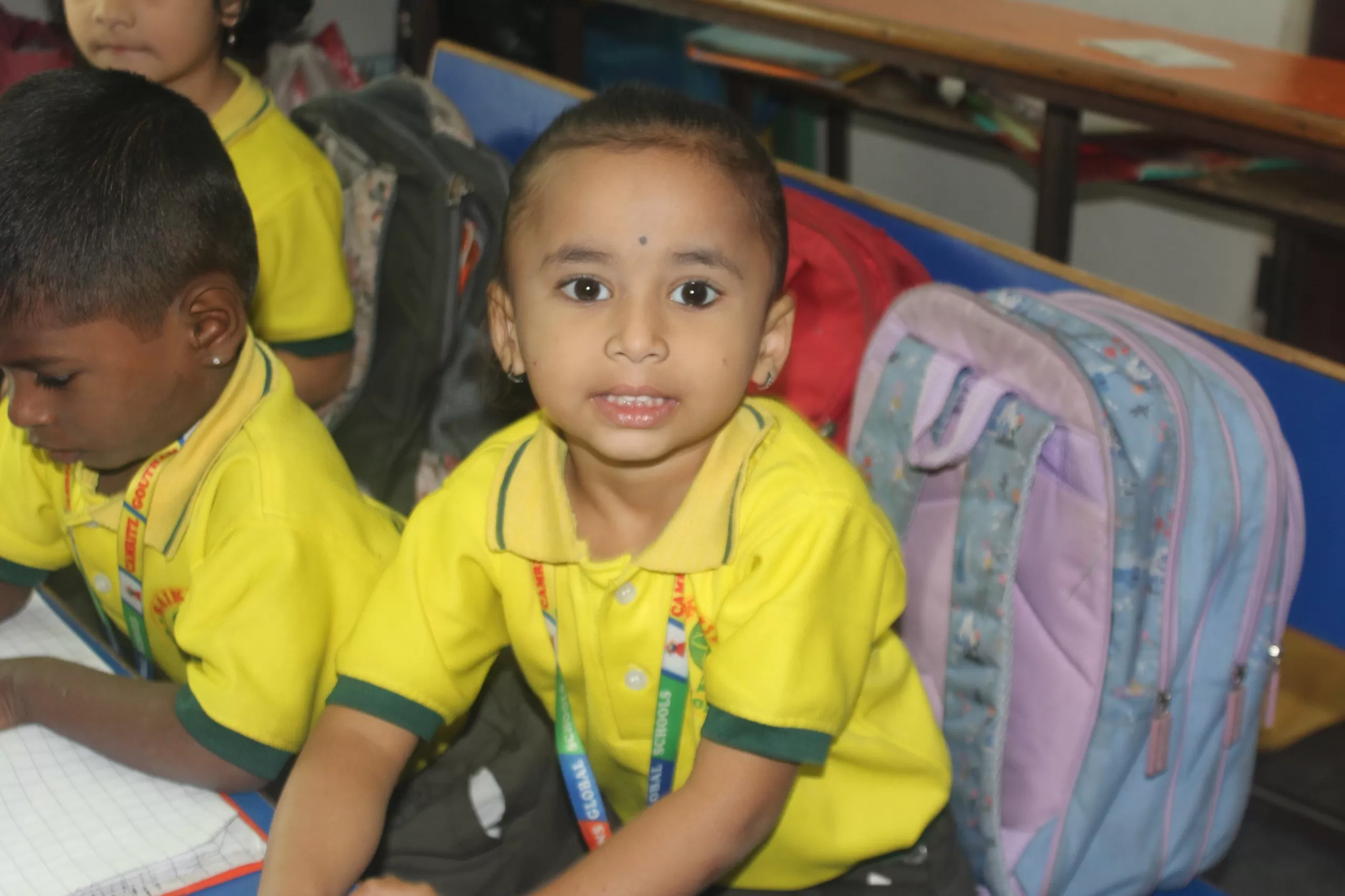 Joyful children at Queens Global's pre-primary section, recognized among the best pre primary schools in Kavadiguda for early learning.