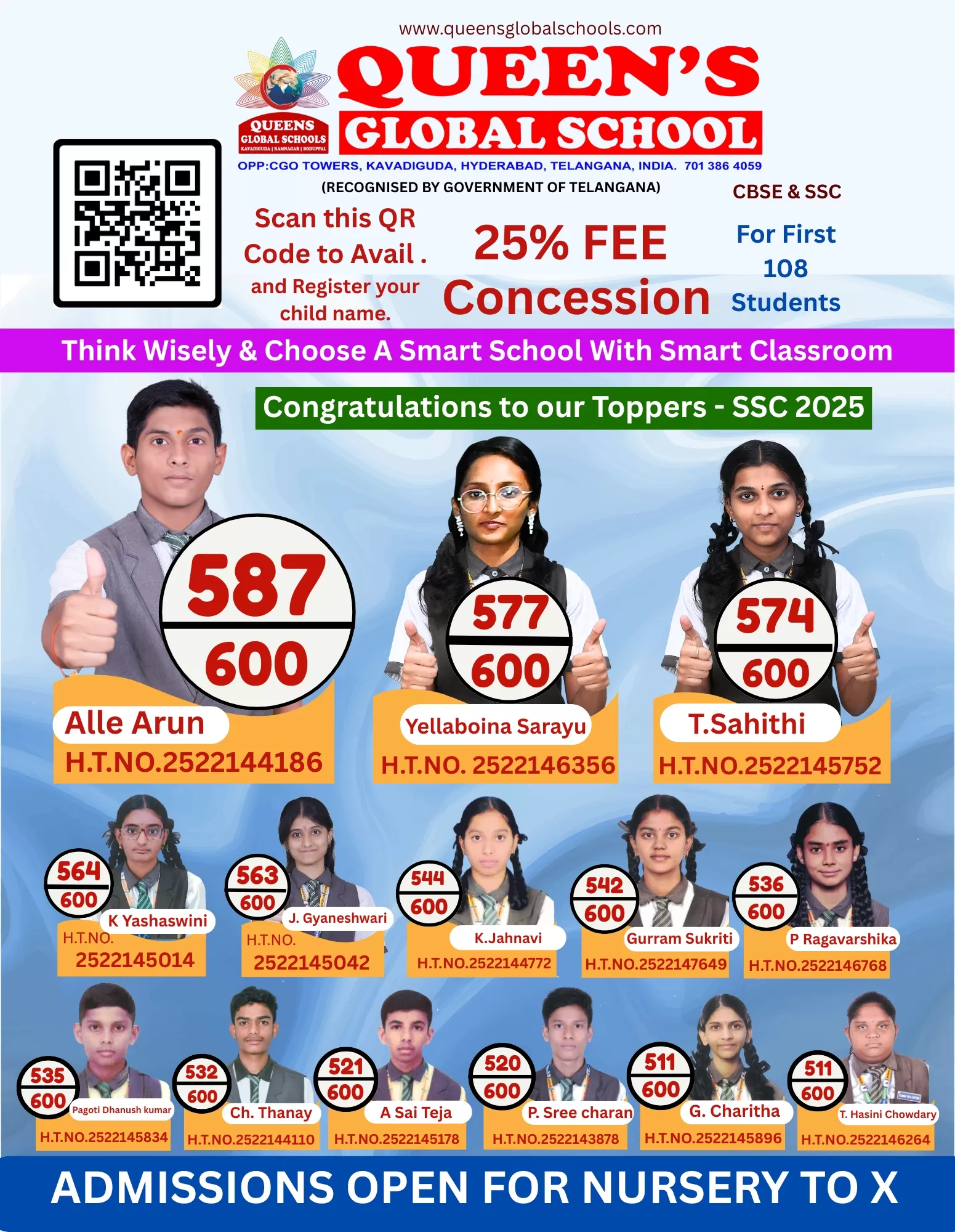 Queens Global School, Kavadiguda Hyderabad – School Admissions open near Secunderabad & Musheerabad for CBSE curriculum and holistic education.